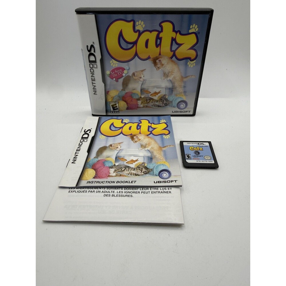 Petz Catz 2 Nintendo DS Game Complete CIB Everyone Ubisoft Virtual Pet Sim TEST
